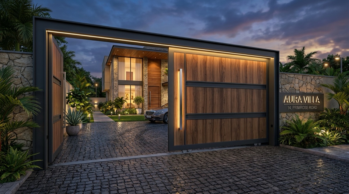 Sri Sai Automation Pendromax HPL Luxury Sliding Gate